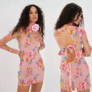 🍋 For Love and Lemons Percy Mini Dress Large NEW $319